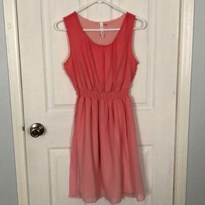 Knee length scoop neck dress